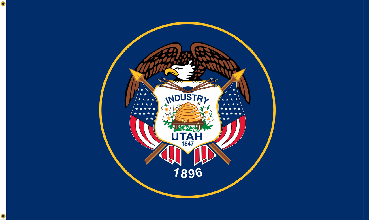 Historical Utah Outdoor Flag