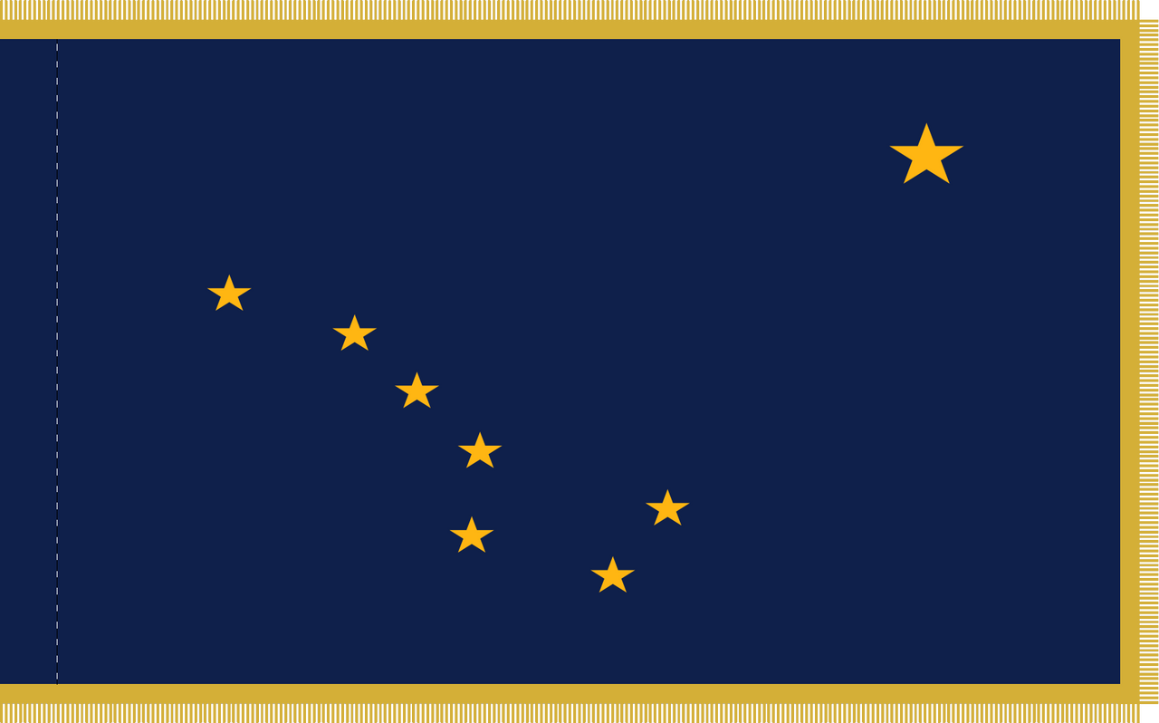 Alaska Indoor State Flag