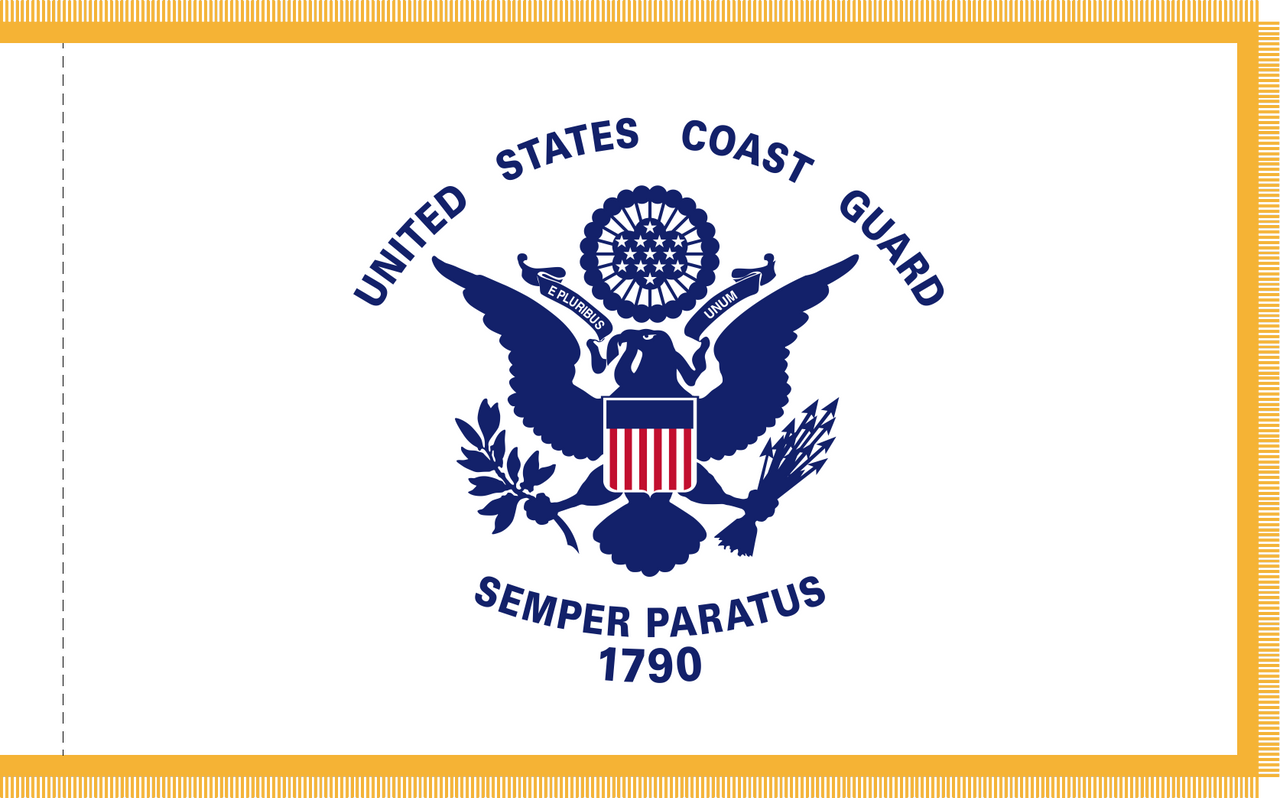 Coast Guard Indoor Flag Printed Nylon