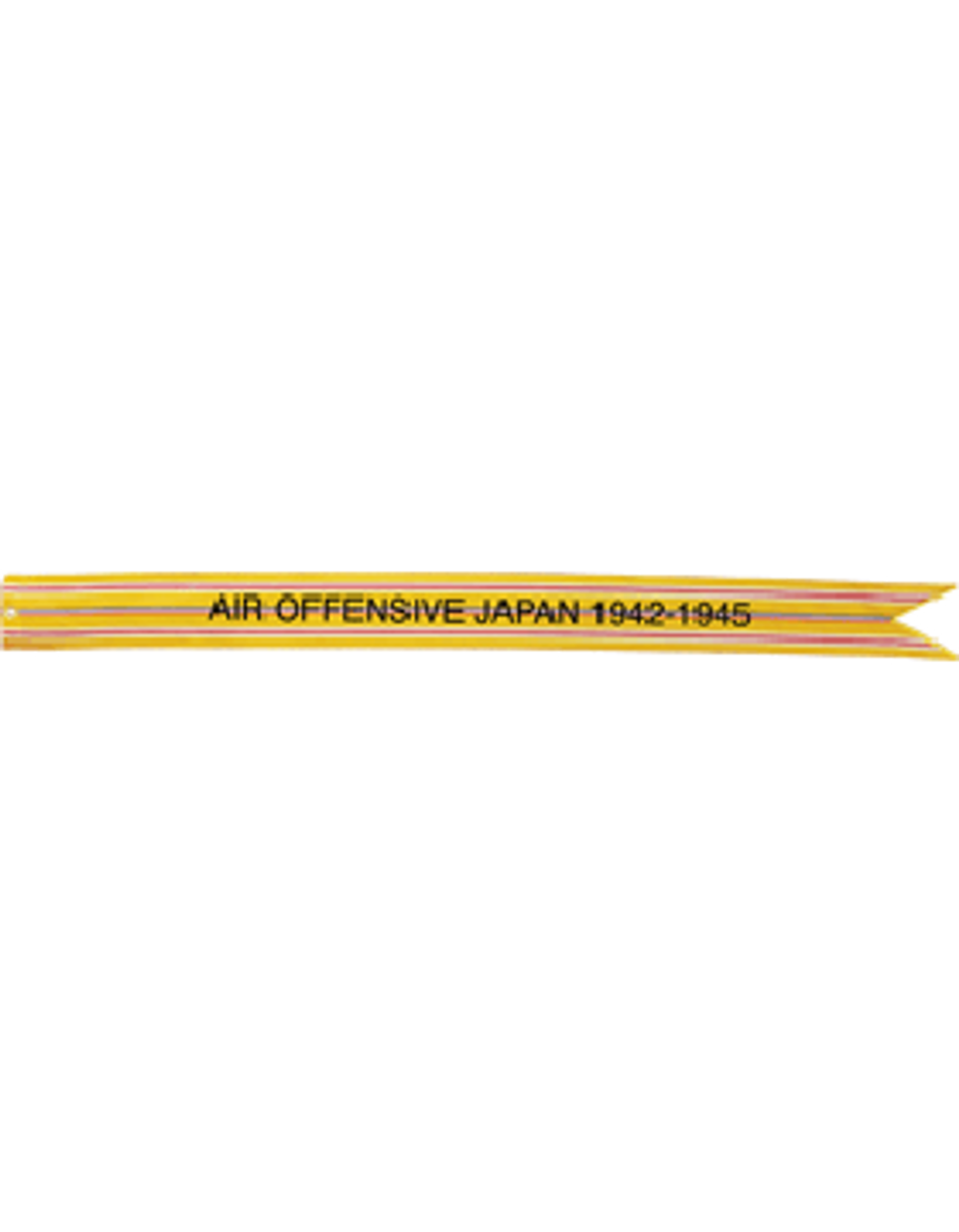 US Army Battle Streamer World War II, Asiatic Pacific Theater AIR OFFENSIVE, JAPAN 1942-1945