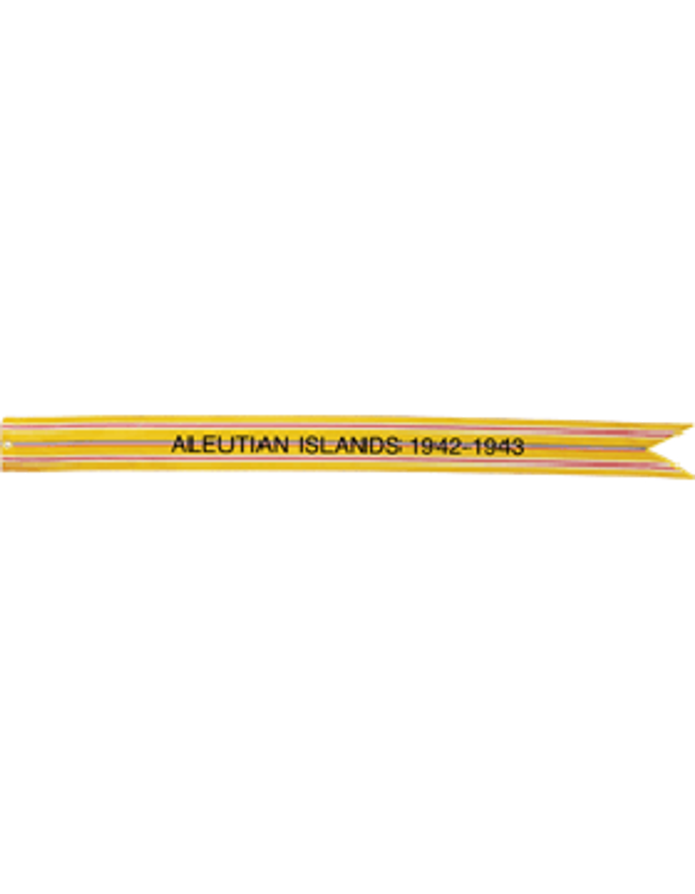 US Army Battle Streamer World War II, Asiatic Pacific Theater ALEUTIAN ISLANDS 1942-1943