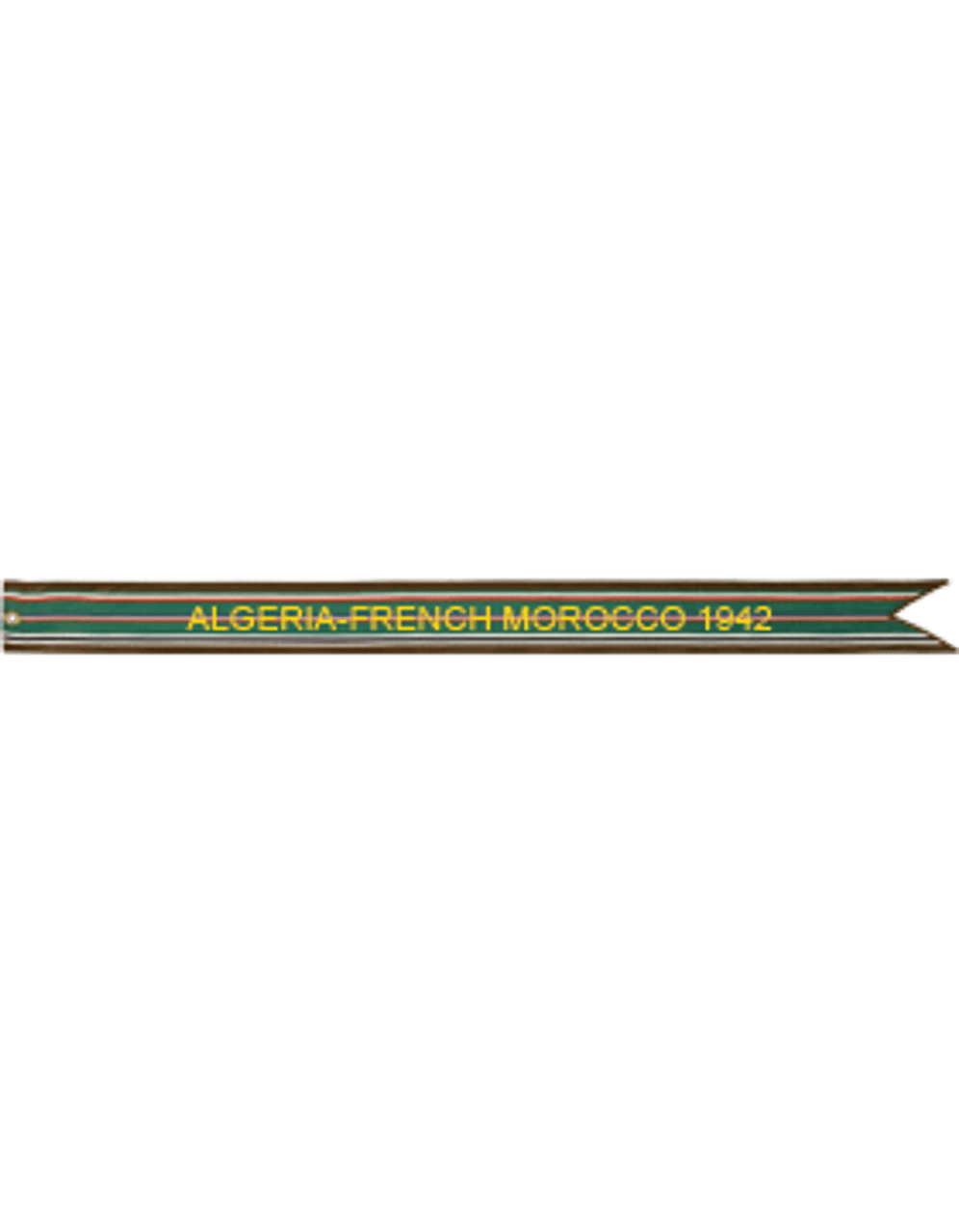 US Air Force Battle Streamer World War II, European-AfricanMiddle Eastern Campaign ALGERIA-FRENCH MOROCCO 1942