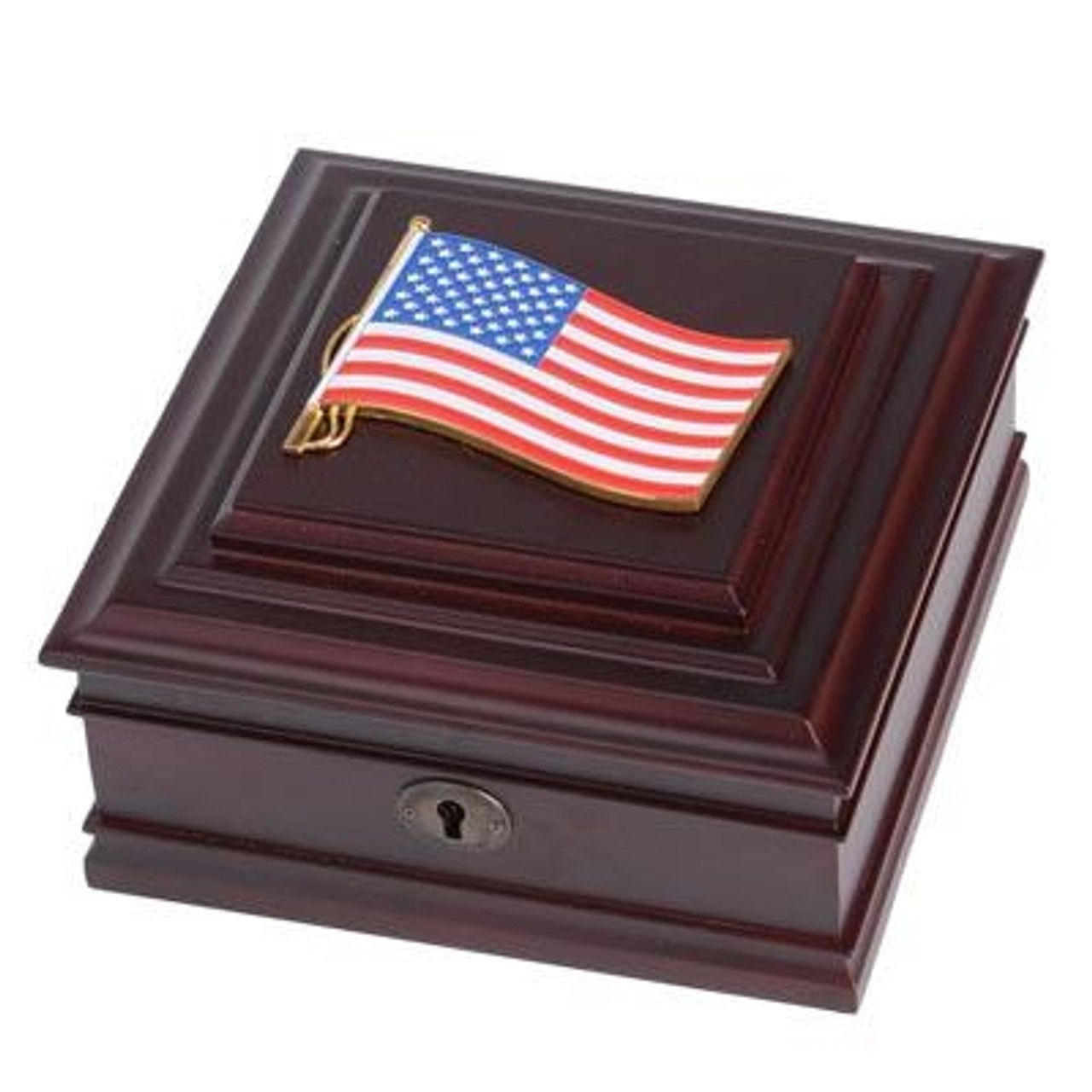 Medallion Desktop Box with American Flag Seal (Open Market)