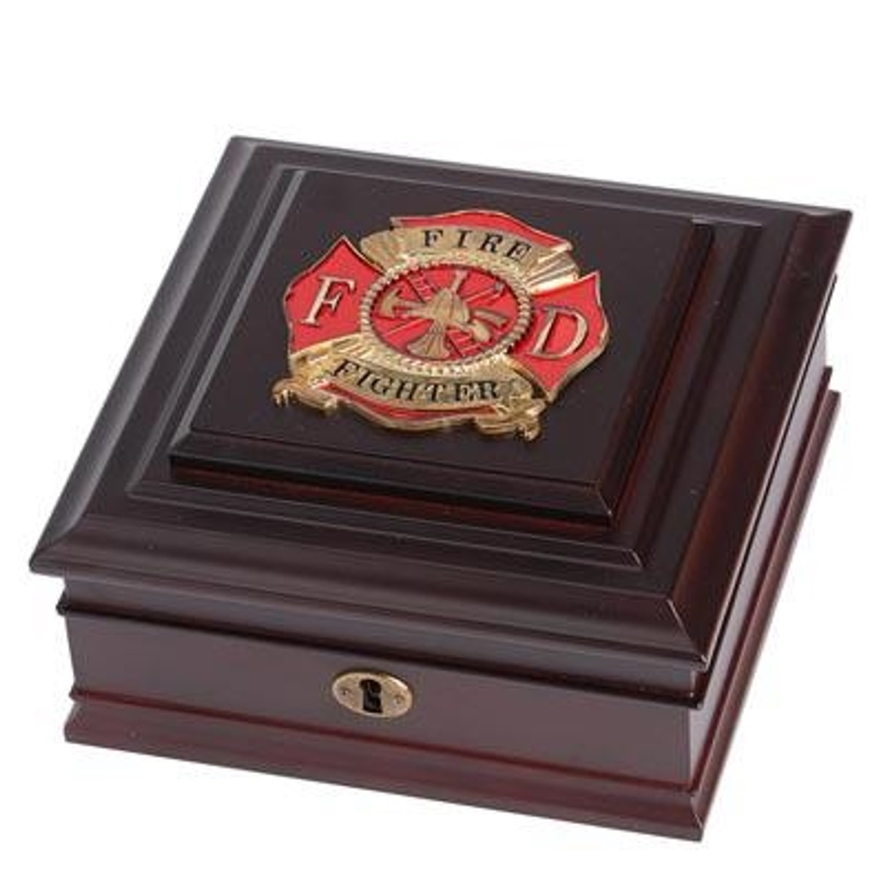 Medallion Desktop Box with Firefighter Seal (Open Market)