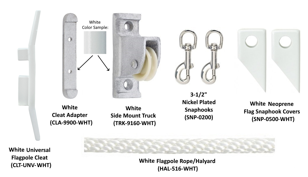 Complete Side Mount Kit Flagpole Kit