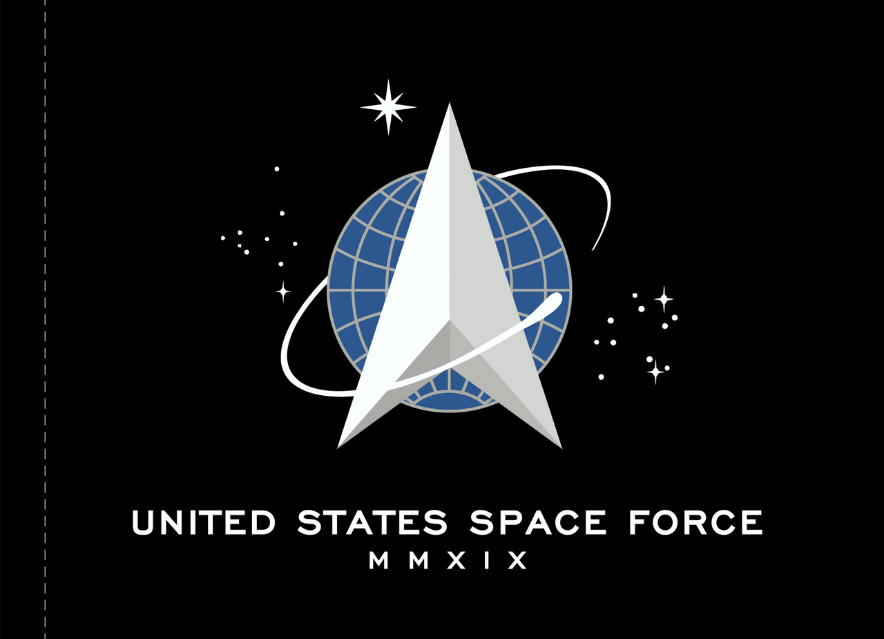 US Space Force Flag Nylon Applique, GSPEC (OM)