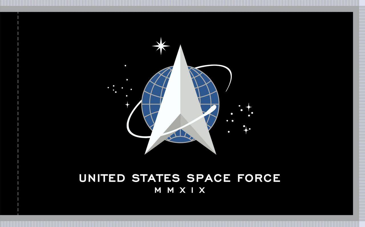 US Space Force Flag Nylon Applique, GSPEC (OM)