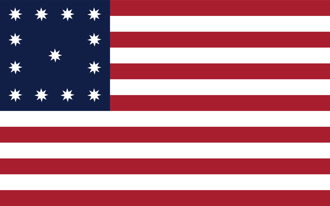 Trumbull Flag, 5' x 8', Nylon Applique with Header & Grommets