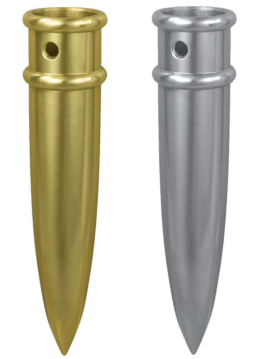 Metal Pointed Bottom Ferrules - FlagZone