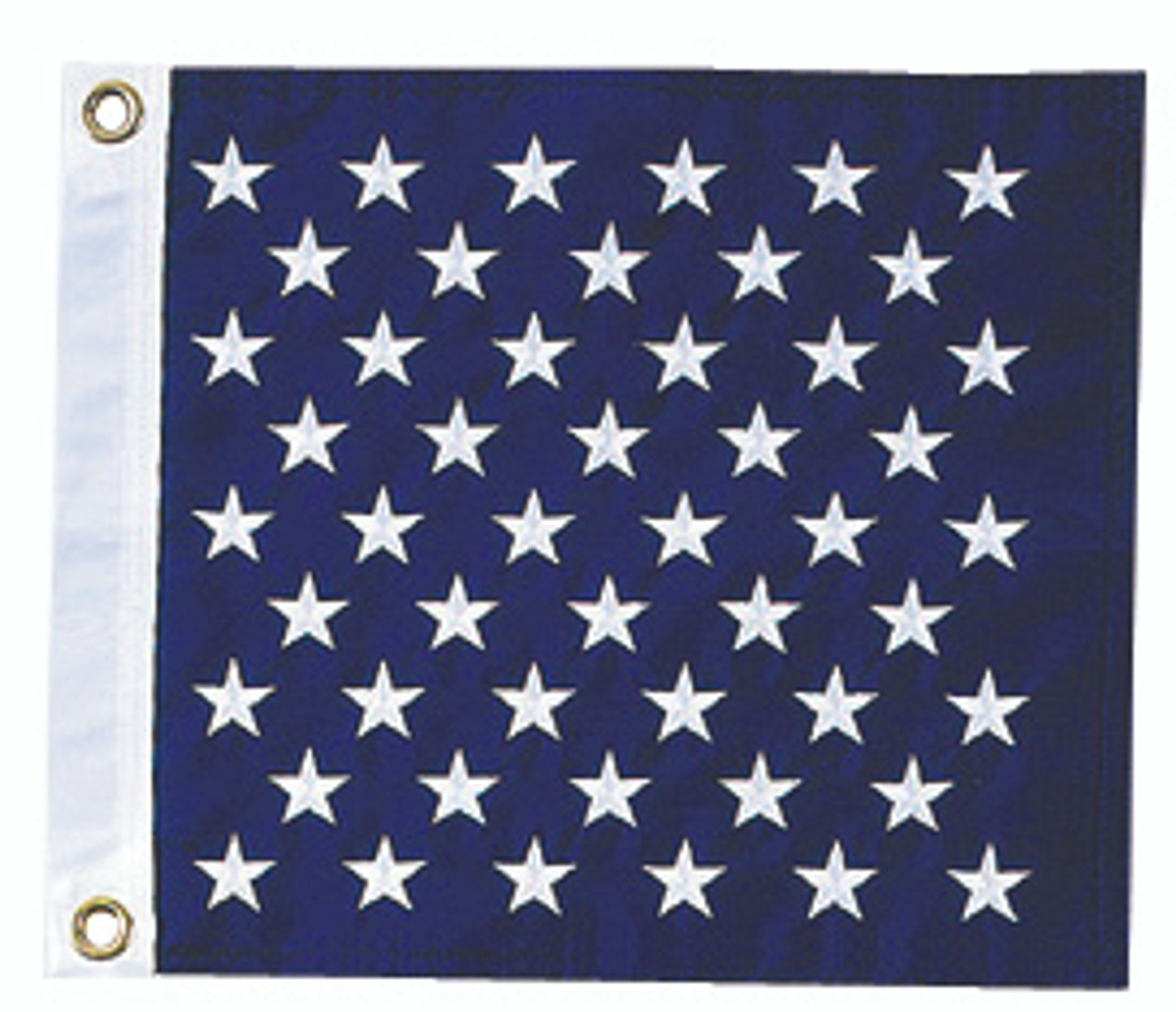 US Jack flag 31" x 37" with embroidered stars for outdoor with header and grommets