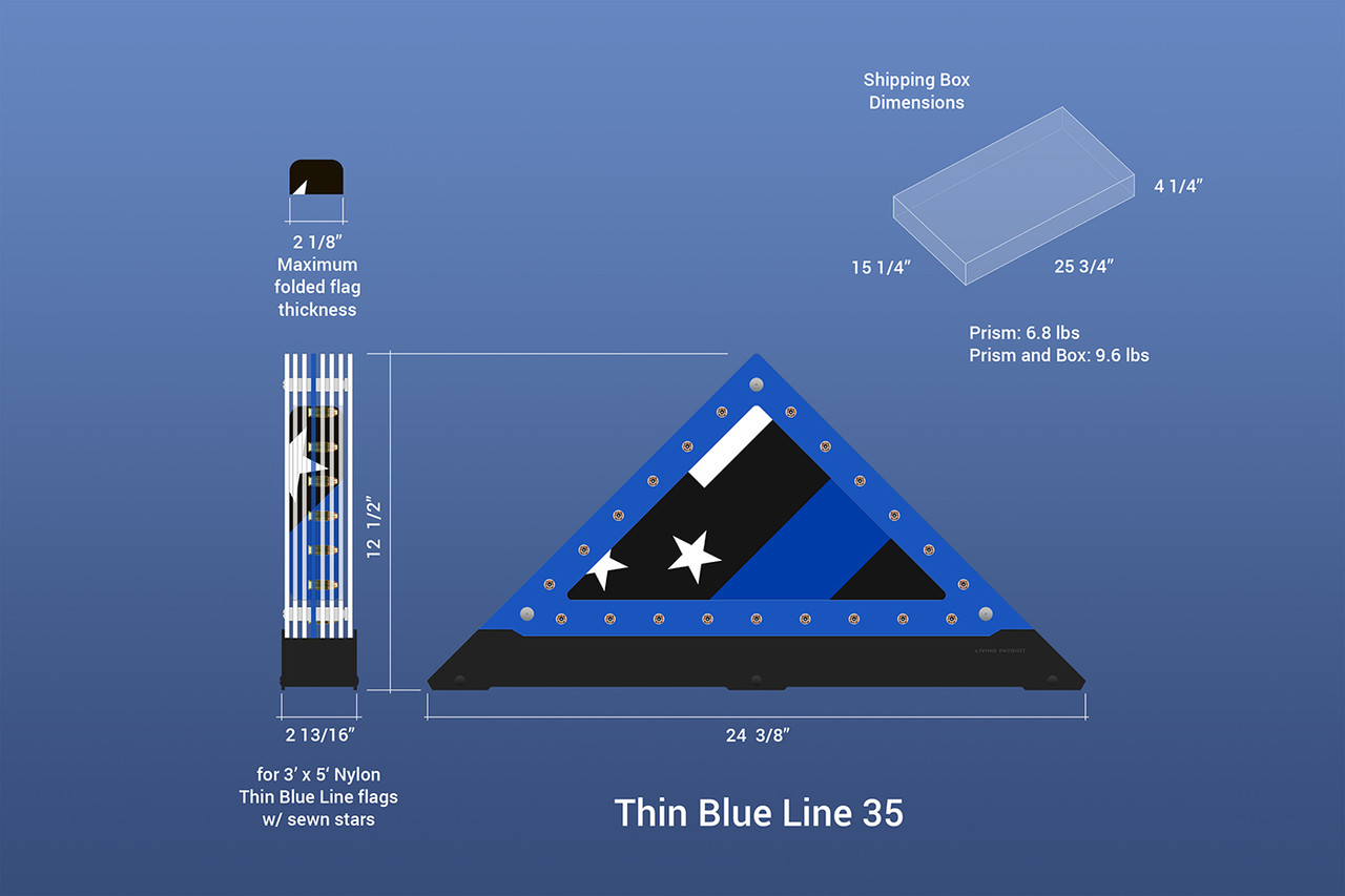 Living Patriot Thin Blue Line 35 Prism Specs