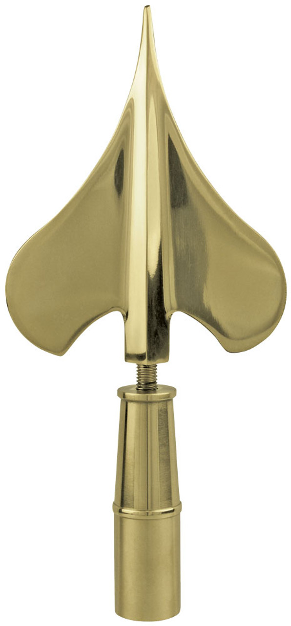 Flagpole Army Spear Ornament, Gold, 8.25"
