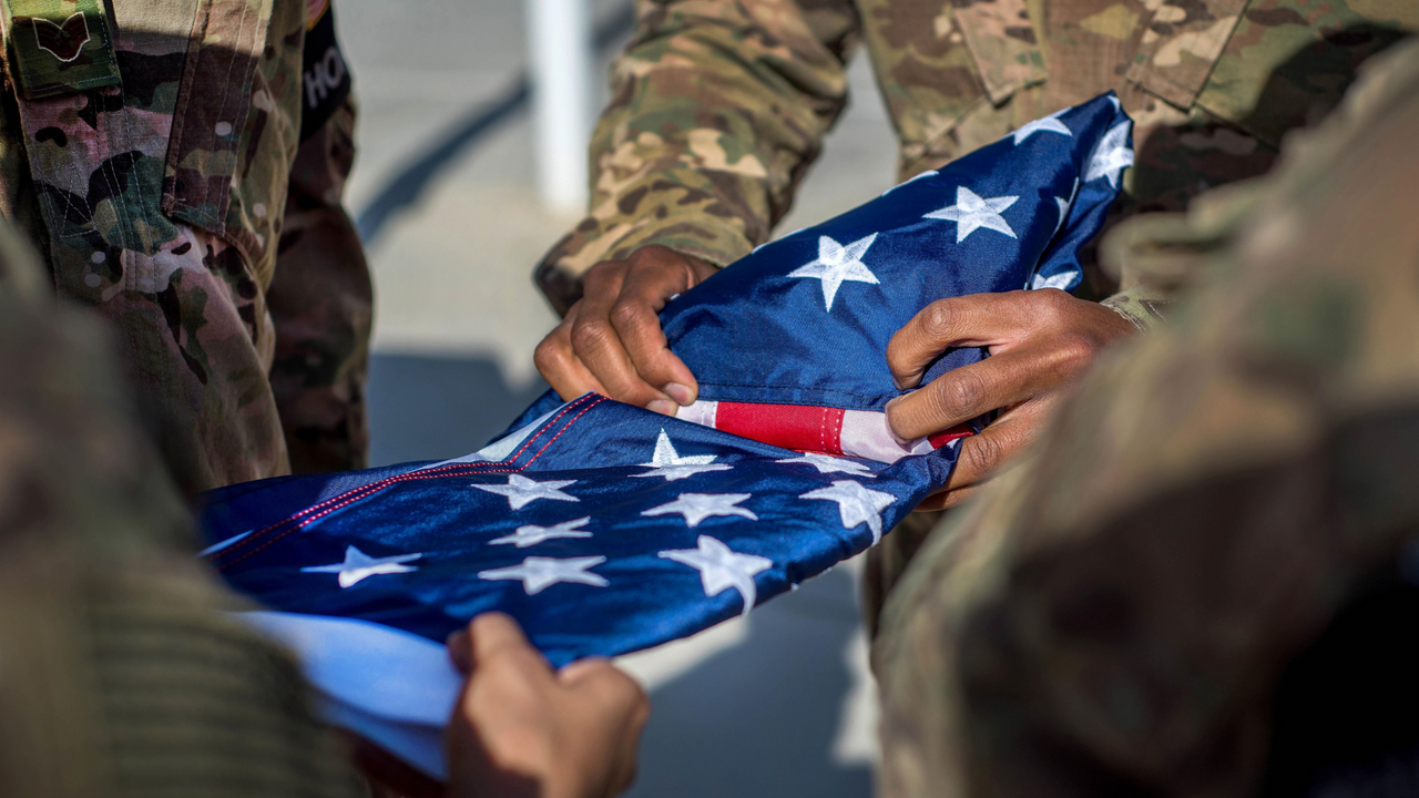 Folding The American Flag and The Meaning Behind It - Eagle Mountain Flag