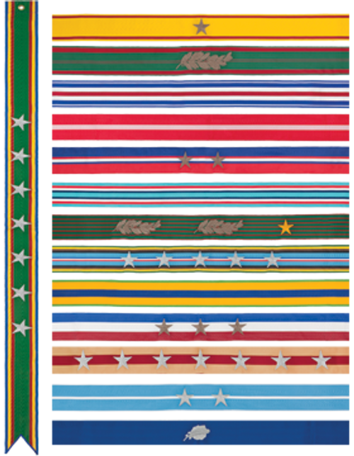 Battle Streamer Set (Old Guard), 59 at 2 3/4“ x 4’ ea for U.S. Marine Corps Flag