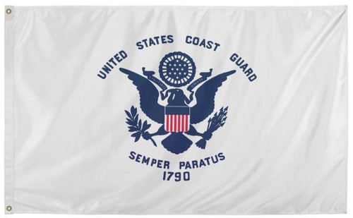 Economy US Coast Guard, 3' x 5', Eco-Poly with Header & Grommets