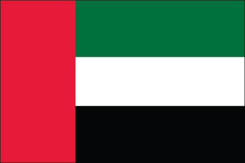 United Arab Emirates 10'x19' Outdoor Flag w/ D-Rings United Arab Emirates 10'x19' Outdoor Flag w/ D-Rings