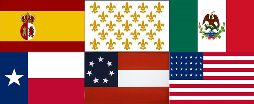 Six Flags Over Texas Deluxe Flag Set - 28 Star US Six Flags Over Texas Deluxe Flag Set - 28 Star US