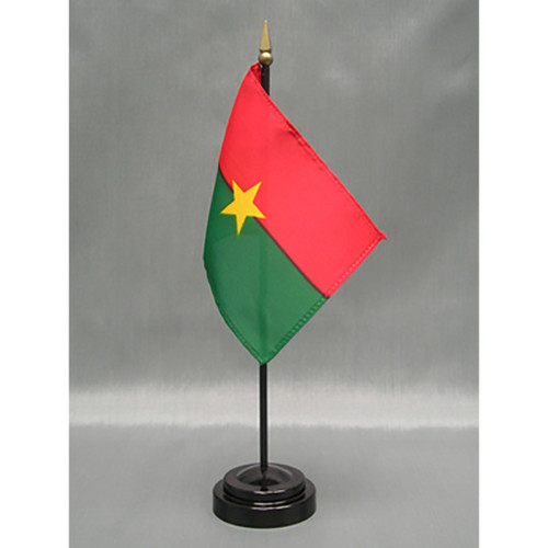 Burkina Faso 4"x6" Stick Flag - 12 Pack Burkina Faso 4"x6" Stick Flag - 12 Pack