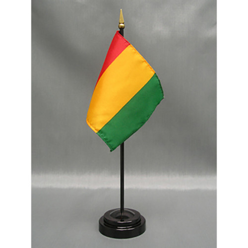 Guinea 4"x6" Stick Flag - 12 Pack