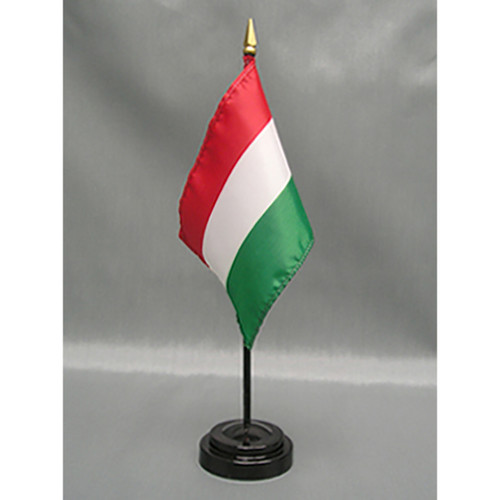 Hungary 4"x6" Stick Flag - 12 Pack