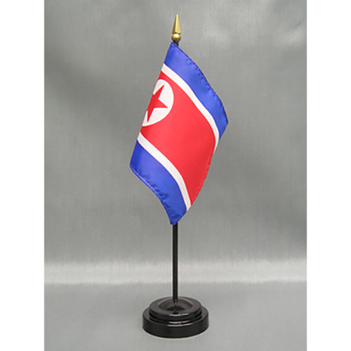 north korean flag pole