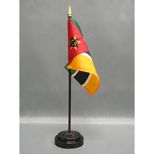Mozambique 4"x6" Stick Flag - 12 Pack Mozambique 4"x6" Stick Flag - 12 Pack