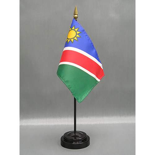 Namibia 4"x6" Stick Flag - 12 Pack