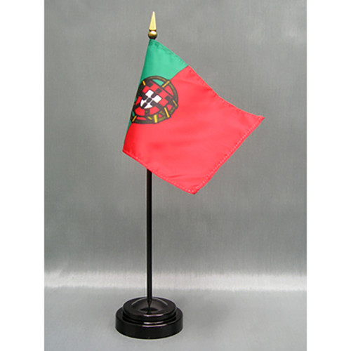 Portugal 4"x6" Stick Flag - 12 Pack