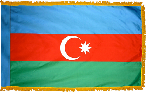 Azerbaijan Indoor Flag