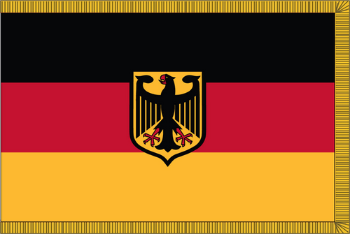 Germany Indoor Flag - w/ Eagle