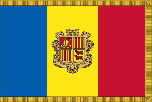  Andorra Presentation Flag & Flagpole Set 