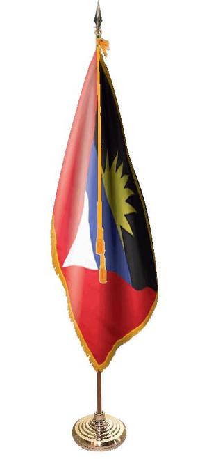  Antigua and Barbuda Presentation Flag & Flagpole Set 