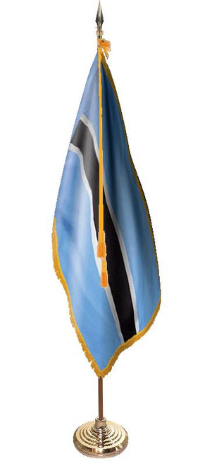  Botswana Presentation Flag & Flagpole Set 
