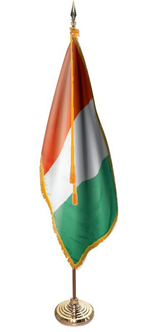  Cote D'Ivoire Presentation Flag & Flagpole Set 