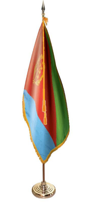  Eritrea Presentation Flag & Flagpole Set 
