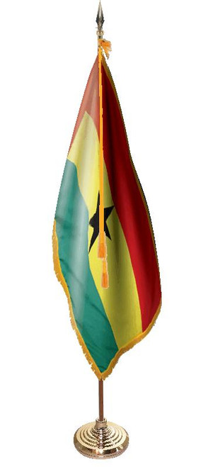  Ghana Presentation Flag & Flagpole Set 