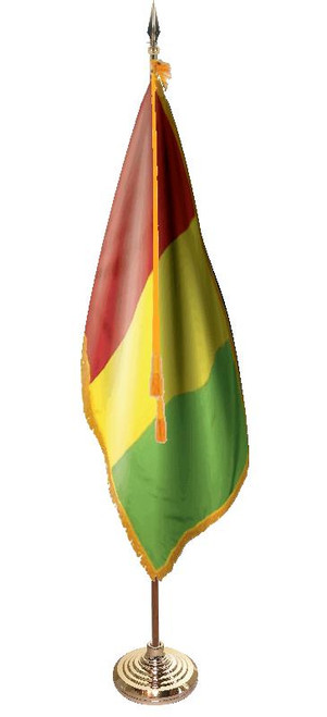  Guinea Presentation Flag & Flagpole Set 