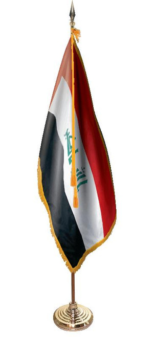  Iraq Presentation Flag & Flagpole Set 