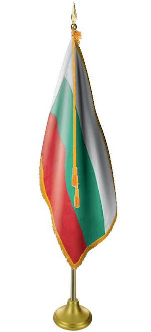  Bulgaria 11' Presentation Flag & Flagpole Set 