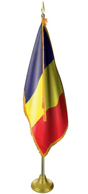 Chad 11' Presentation Flag & Flagpole Set 