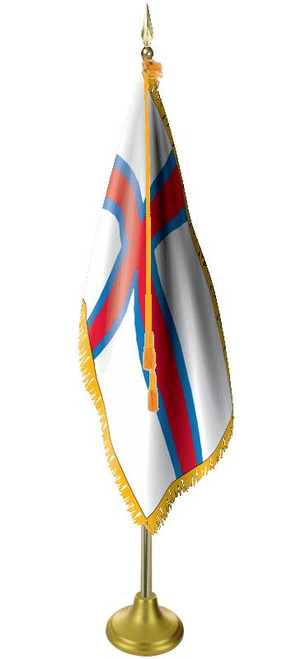  Faroe Islands 11' Presentation Flag & Flagpole Set 