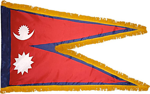 Nepal 11' Presentation Flag & Flagpole Set Nepal 11' Presentation Flag & Flagpole Set