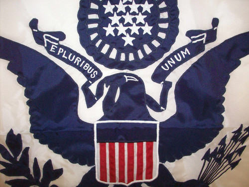 Coast Guard Flag, Appliqued Nylon 3' x 5'