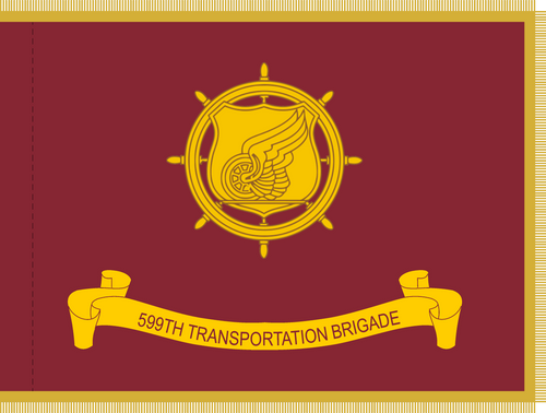 3'x4' 599th Transportation Brigade Indoor Flag