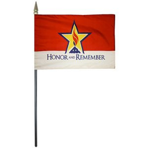 Honor & Remember, 4" X 6", Handheld Flag Set (12) Honor & Remember, 4" X 6", Handheld Flag Set (12)