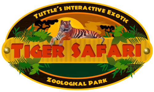 Custom Digital Single Reverse 12' x 18' Nylon w/Header & Grommets "Tiger Safari Flag"