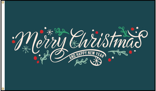3'x5' Merry Christmas Outdoor Flag