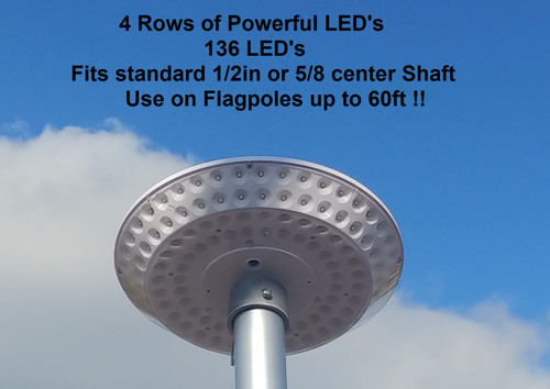 Solar Flagpole LED MAGNUM Downlight