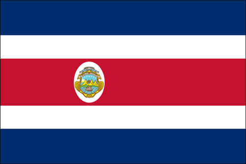 Costa Rica 10'x15' Outdoor Flag w/ D-Rings