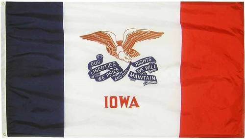 2'x3' Iowa Outdoor Flag - Double Sided 2'x3' Iowa Outdoor Flag - Double Sided